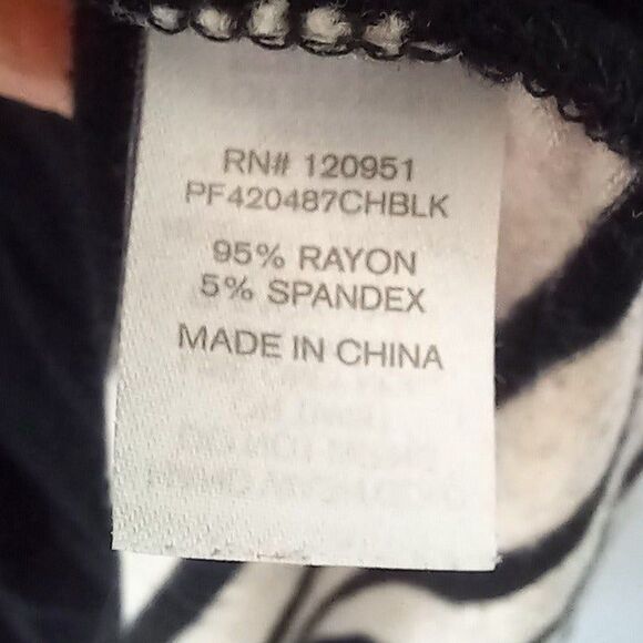 Charming Charlie Medium Striped Blouse-Button Down Back-Roll Tab Sleeve-Classic - Picture 10 of 10